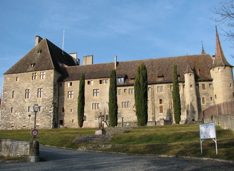 Château de Colombier, Milvignes, Switzerland